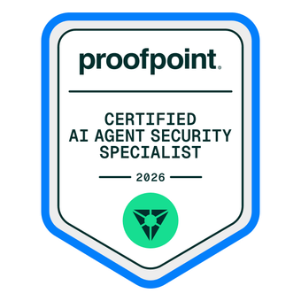 Proofpoint AI Agent Security certification badge
