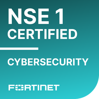 Fortinet NSE 1 certification badge